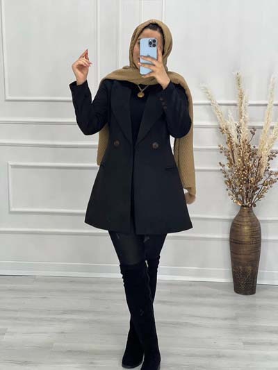 0448-پالتو سوییت کتی مزونی پالیز