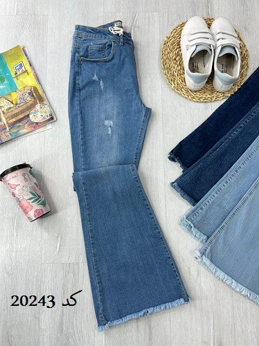 0451- شلوار جین بوت کات دمپا ریش