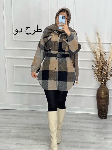 0472-پالتو مزونی ضخیم چهارخونه