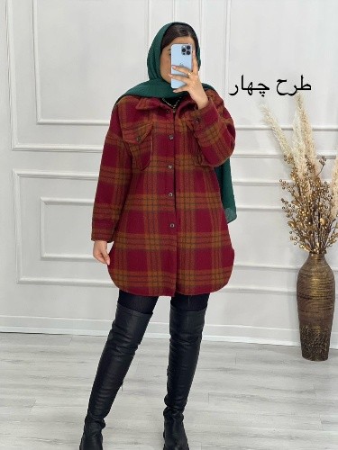 0472-پالتو مزونی ضخیم چهارخونه