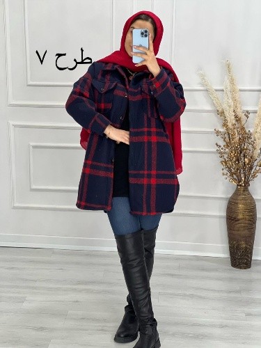 0472-پالتو مزونی ضخیم چهارخونه