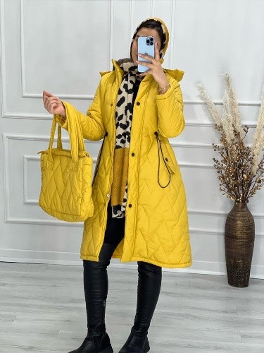 0514-کاپشن مزونی کیف‌دار کالیسا