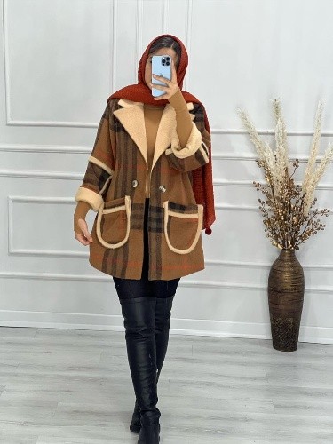 0502- پالتو چهارخونه پیروز