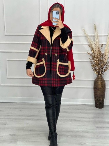 0502- پالتو چهارخونه پیروز