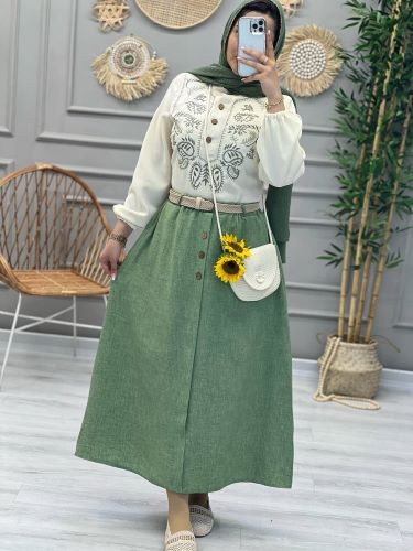 1226- ست سه تیکه ترمه