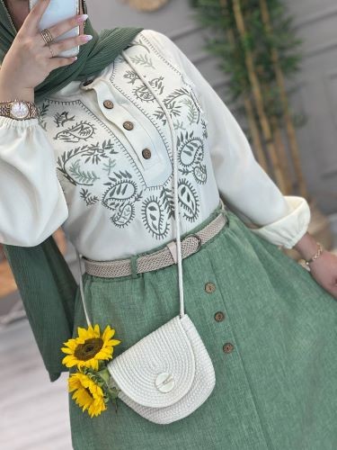 1226- ست سه تیکه ترمه