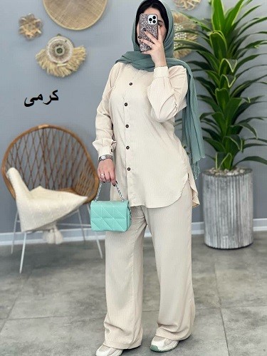 1264- ست شومیز و شلوار با قد 80