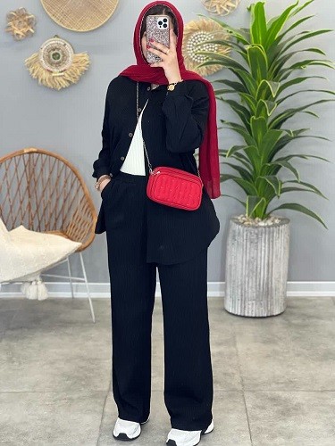 1264- ست شومیز و شلوار با قد 80