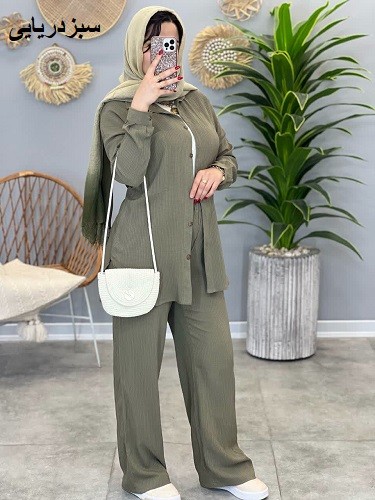 1264- ست شومیز و شلوار با قد 80