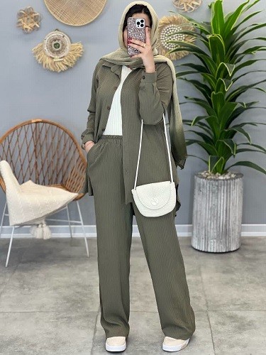 1264- ست شومیز و شلوار با قد 80