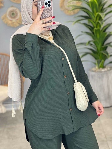 1264- ست شومیز و شلوار با قد 80