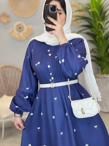 1267-پیراهن مزونی بابونه