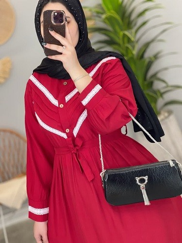 1282-پیراهن مزونی پروا