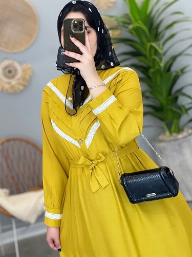 1282-پیراهن مزونی پروا