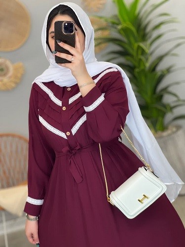 1282-پیراهن مزونی پروا