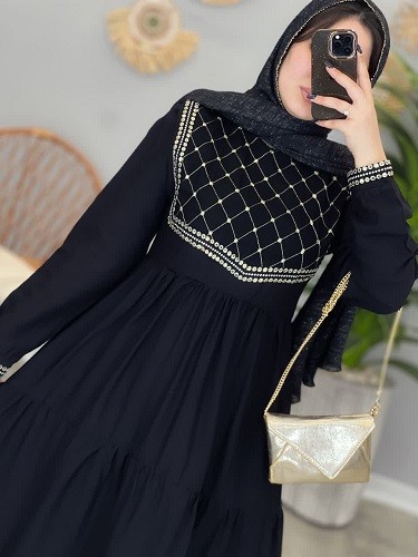 1277-پیراهن مزونی نیاز