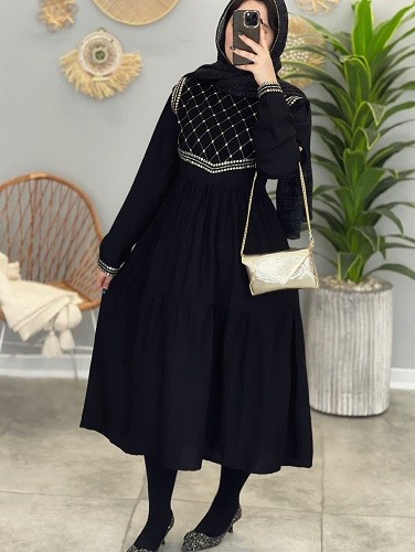 1277-پیراهن مزونی نیاز