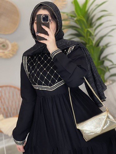 1277-پیراهن مزونی نیاز