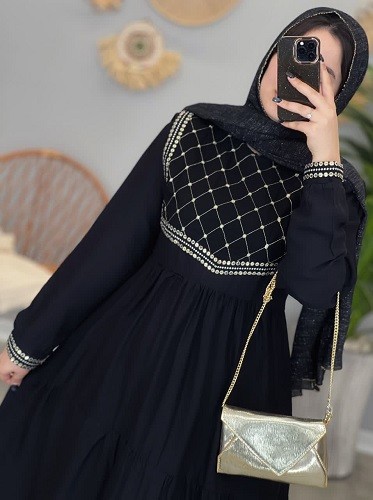 1277-پیراهن مزونی نیاز