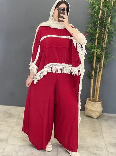 1283- ست مانتو شلوار گلاره