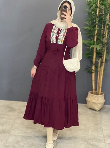 1288- پیراهن مزونی خرجکار