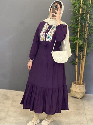 1288- پیراهن مزونی خرجکار