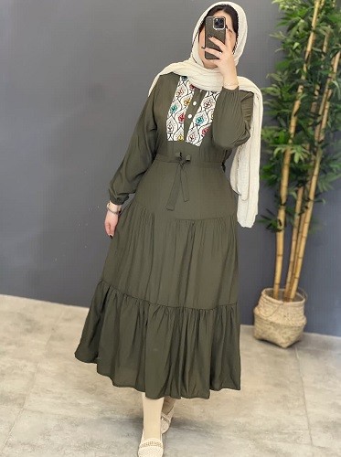 1288- پیراهن مزونی خرجکار