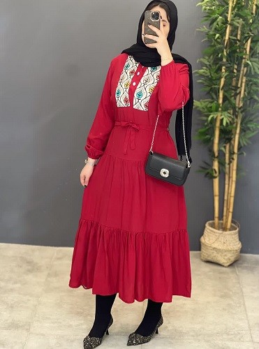 1288- پیراهن مزونی خرجکار