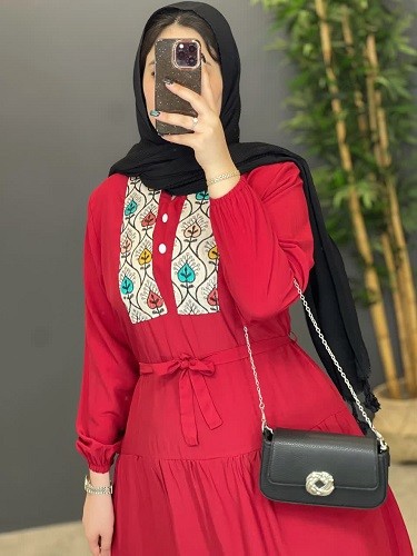 1288- پیراهن مزونی خرجکار