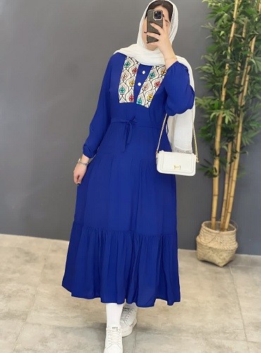 1288- پیراهن مزونی خرجکار