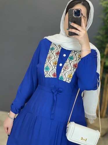 1288- پیراهن مزونی خرجکار