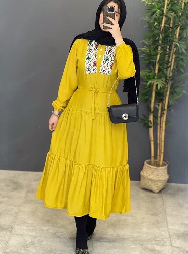 1288- پیراهن مزونی خرجکار