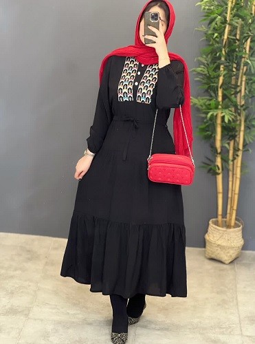 1288- پیراهن مزونی خرجکار