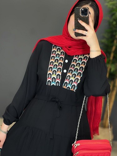 1288- پیراهن مزونی خرجکار