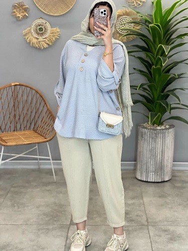 1290-مانتو شومیزی مراکشی دالیا