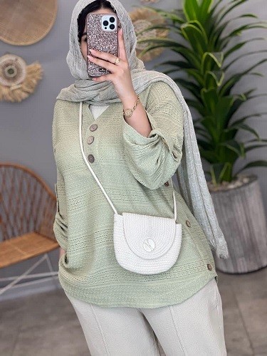 1290-مانتو شومیزی مراکشی دالیا