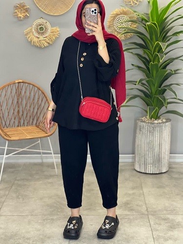 1290-مانتو شومیزی مراکشی دالیا