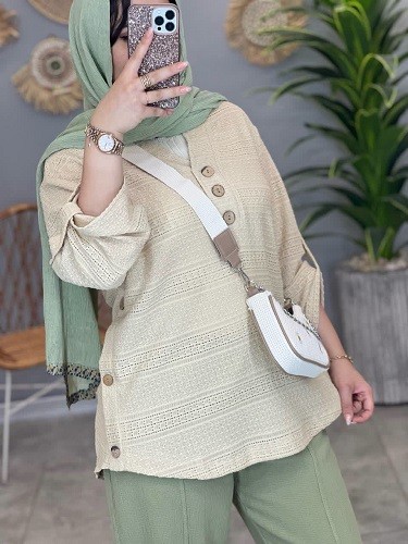 1290-مانتو شومیزی مراکشی دالیا