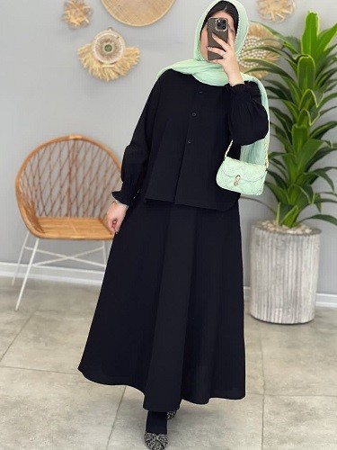 1299-شومیز و دامن ترنم