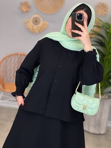 1299-شومیز و دامن ترنم