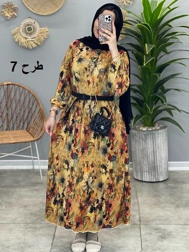 1341-مانتو پیراهنی پلیسه