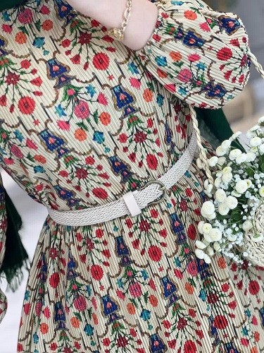 1341- کمربند کنفی رنگبندی