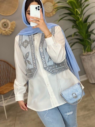 1347- وست جین گلدوزی