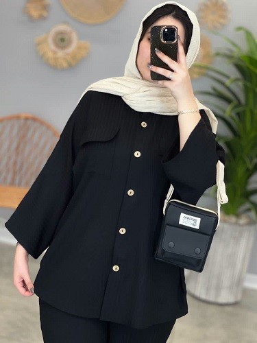 1357- ست شومیز شلوار پالیز