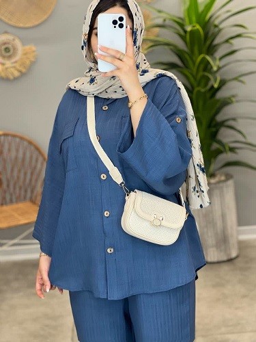 1357- ست شومیز شلوار پالیز