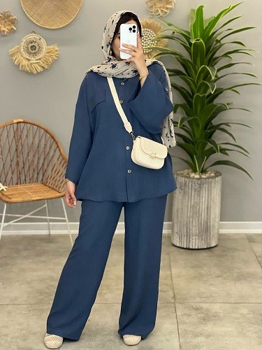 1357- ست شومیز شلوار پالیز