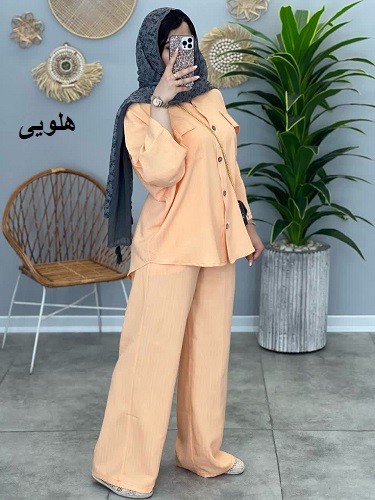 1357- ست شومیز شلوار پالیز