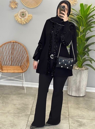 1359- کت مزونی لاله