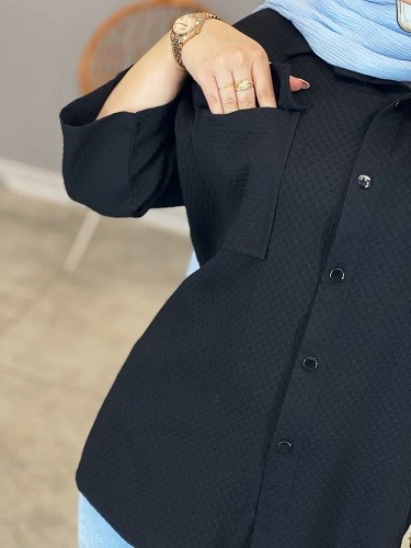 1369- شومیز مانتویی سوگل