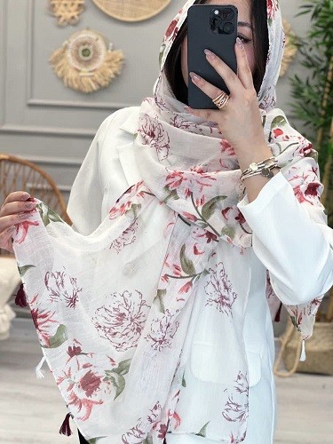 0257-شال طرحدار ژابیز